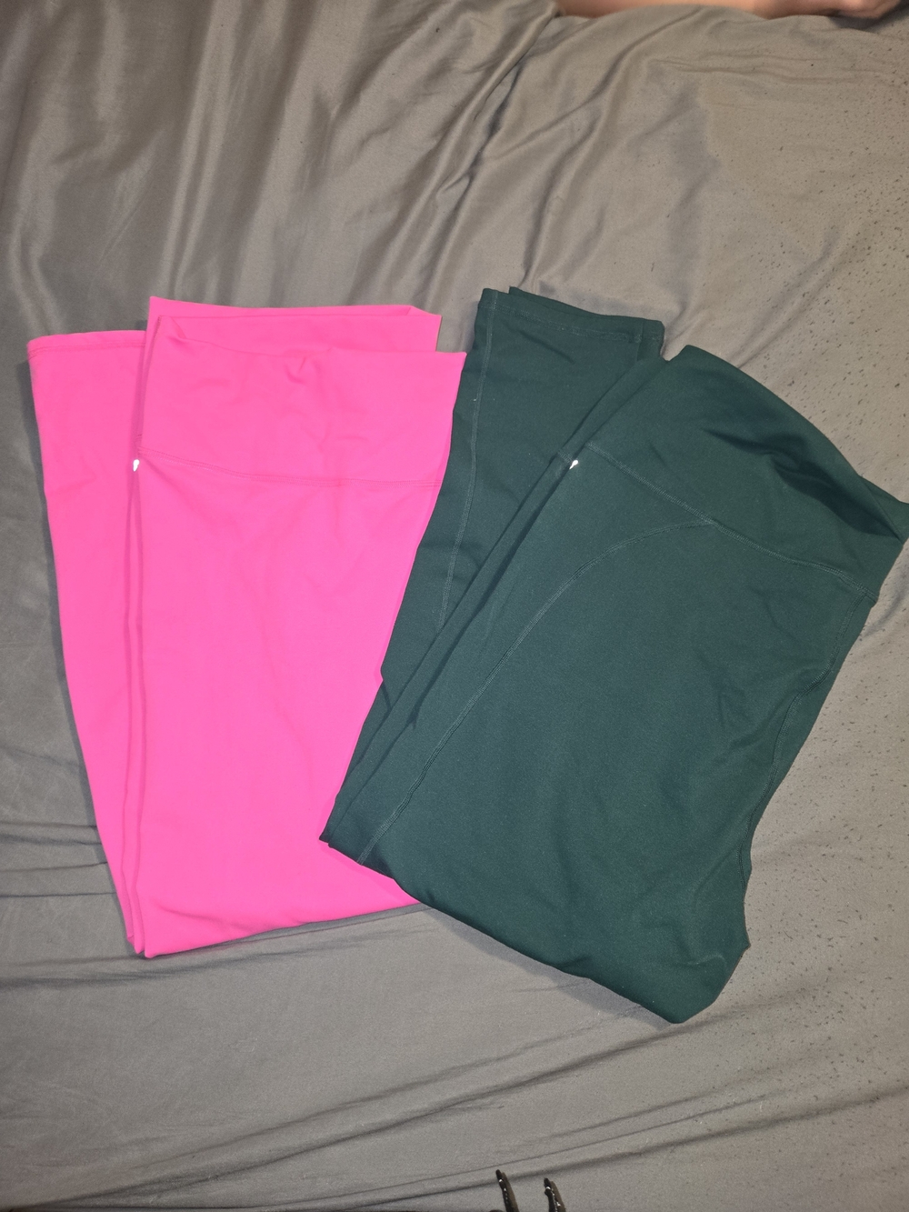 Bright Pink and Teal Athletic Leggings - 2-Pack